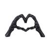 Simple Heart Skeleton Hand Statue Nordic Style Halloween Desktop Ornament  Office