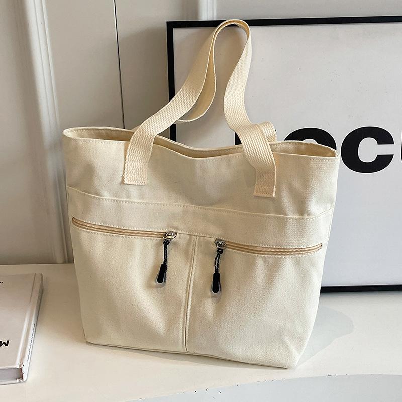 

Большая вместительная сумка-тоут на одно плечо для женщин, новая холщовая сумка для женщин, простая повседневная сумка на одно плечо для поездок на работу для женщин