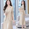 2Pcs/Set Women Outfit Commute Trendy Comfortable Mid-length Light Luxury Streetwear Sling Spring Coat Dress Spring Clothing