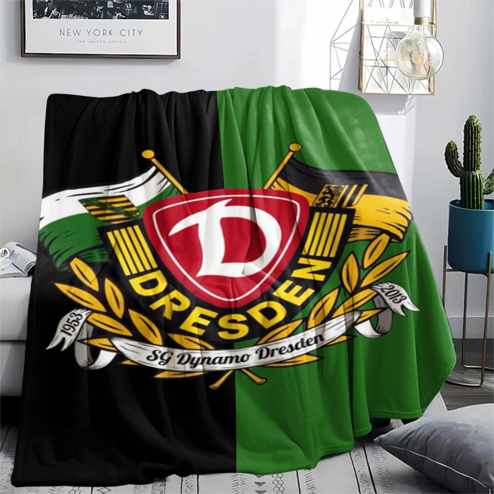 1 ks Flísová deka s potiskem SG Dynamo Dresden, Vysoká kvalita, Pohodlná pro všechna roční období, Domácí dekorace, Teplo a pohodlí, Perfektní jako vánoční dárky149