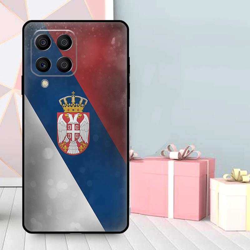 Flag of Serbia Serbian Case For Samsung Galaxy M56 M52 M32 M53 M16 M11 M21 M31 M35 M12 M13 M14 M15 M36 M55 M34 M54