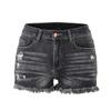 Women Solid Hole Shorts  High Jeans Flares  Fashion Shorts Trouser
