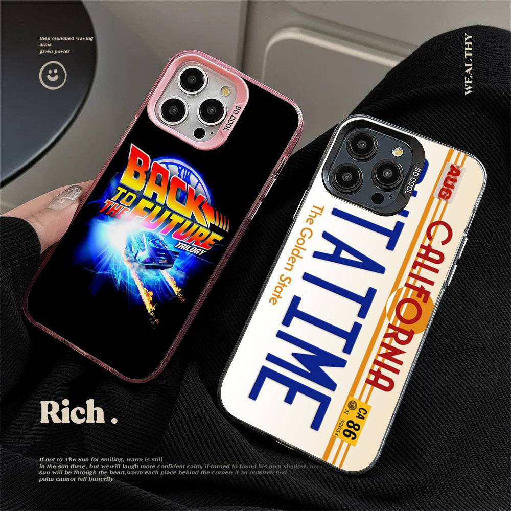 Back To The Future Phone Cases For IPhone 17 16 15 14 13 12 11 Plus Pro Max Pro Color Matte Cover