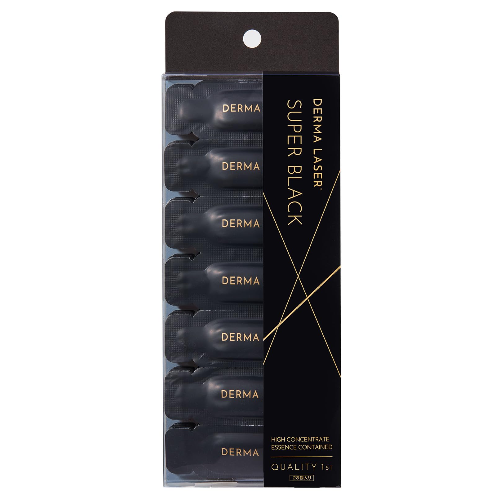 

Quality 1st Derma Laser Super Black VC 1-Shot (28 pcs) Vitamin C Serum for Pores, Japanese Skincare, Single-Use Packets