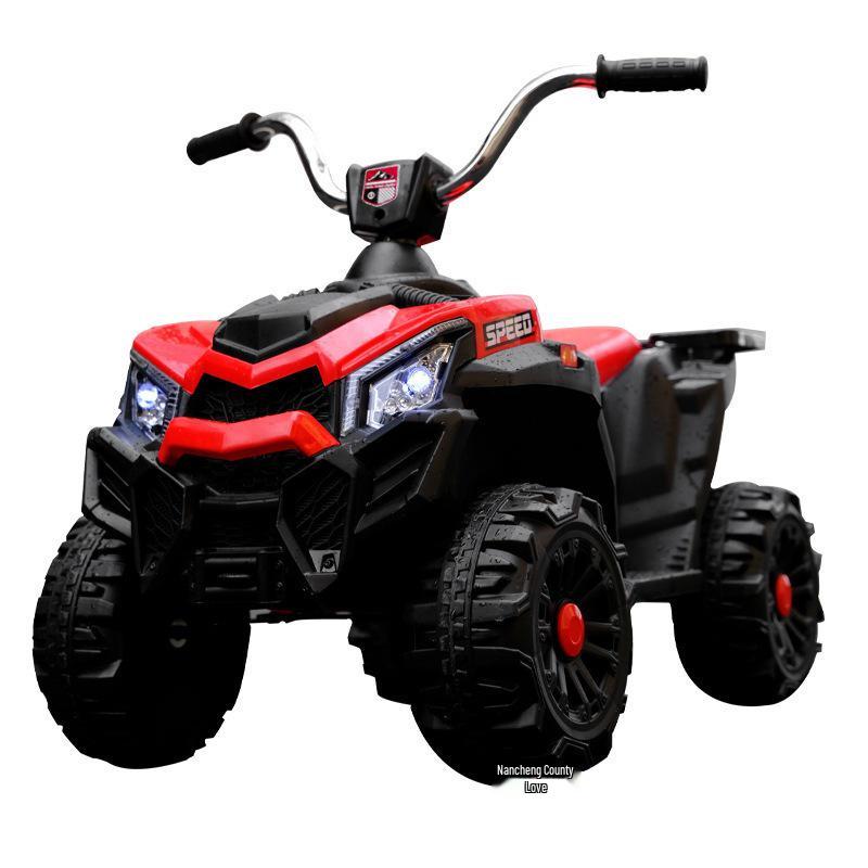 Cross-Border Kids' Electric Beach Car: Four-Wheel Ride-On Toy with Rechargeable Battery