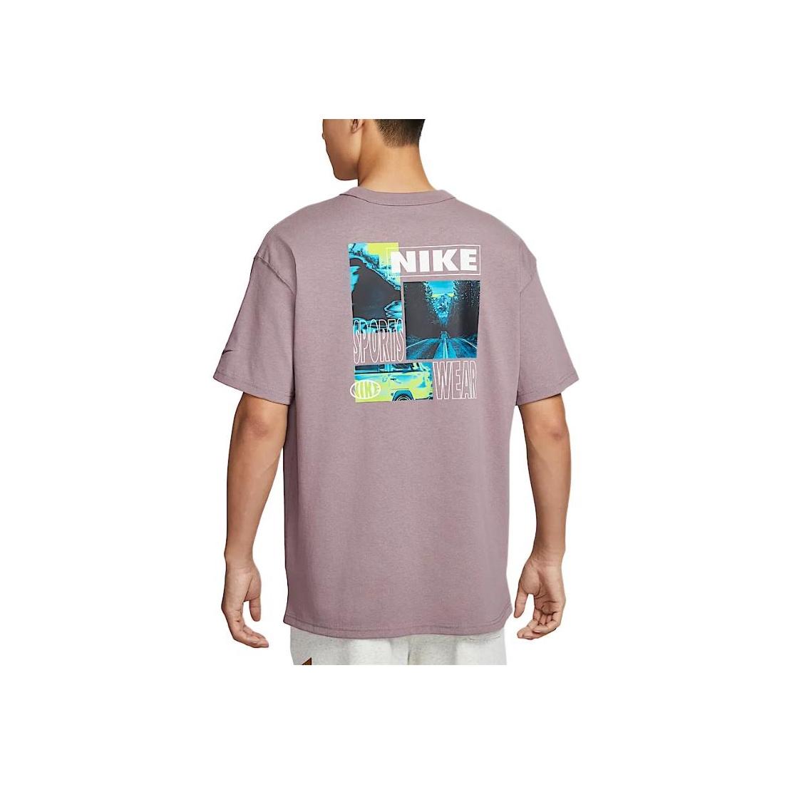 

Nike Спортивная одежда Premium Essentials Модная Повседневная Универсальная Мягкая Футболка с Коротким Рукавом Мужские Топы Коричнево-Серый Белый IB7554-204 2XL