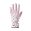 Children's Windproof Thermal Gloves for Outdoor Cycling Winter Warm Mittens for Boys Girls Fun Cartoon Designs Panda Gloves