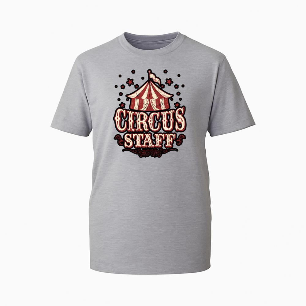 Retro Graphic TShirt Vintage Style Circus Staff Carnival Event Novelty Gift Tee
