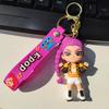 Beautiful 3pcs border new KPOP witch hunting group keychain cartoon anime 3D doll bag car pendant small gift High Quality