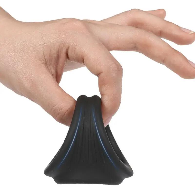 Male Scrotum Ring Ejaculation Delay Penis Ring Bondage Erection Ball Ring Delay Ring Reusable Enlargement Ball Stretcher Sex Toy