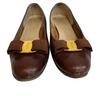 Salvatore Ferragamo Lizard Vara ribbon pumps Brown Lizard Women Used
