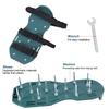 1 Pair of Lawn Aerator Sandals Heavy Duty Grass Spiked Shoes with Buckle Garden Tool (3 Straps)