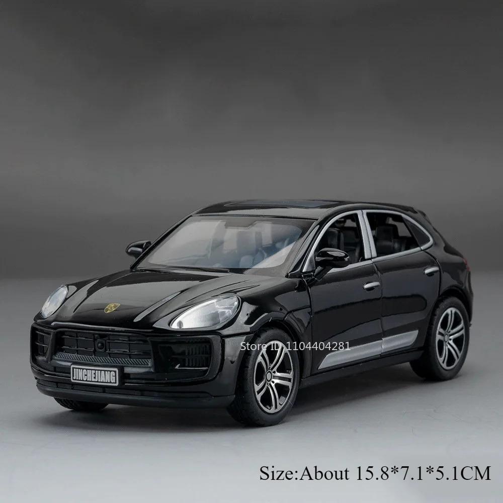 1:32 911 Gt3 Rs Macan Alloy Sports Car Diecast Model Toys Ornament Doors Opened Sound Light Pull Back Vehices Kids Festival Gift