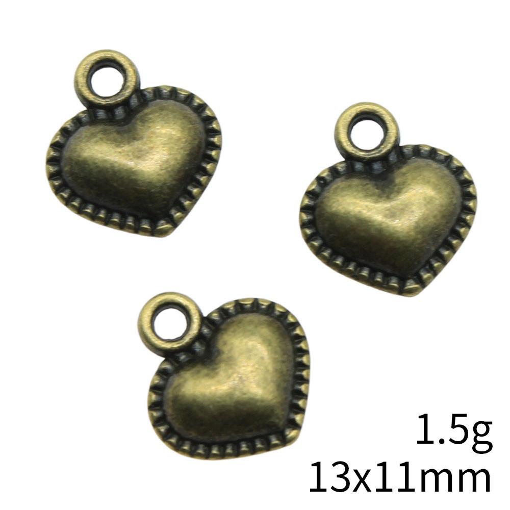 Back To School Charms Bulk Peach Heart Love Charms Pendant Women's Clothing Pendant