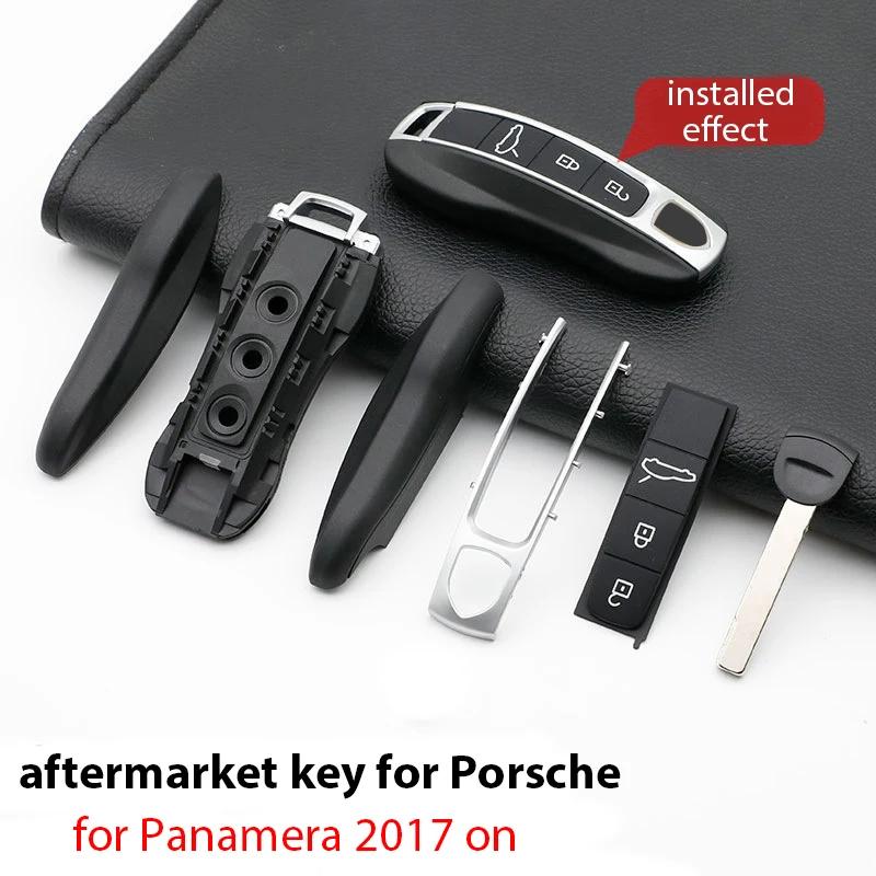 Car Key Case Housing Replacement Remote Key Repair Accessories For Porsche Cayenne Macan Boxter 718 Panamera 911