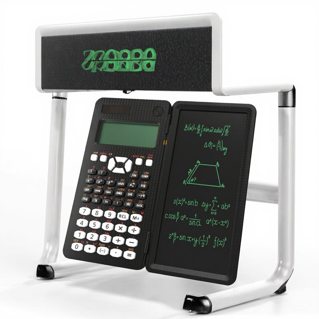 For Business Examination Plastic 6.5 Inch LCD Display 12 Digits Graphing Scientific Calculator with LCD Writing Board
