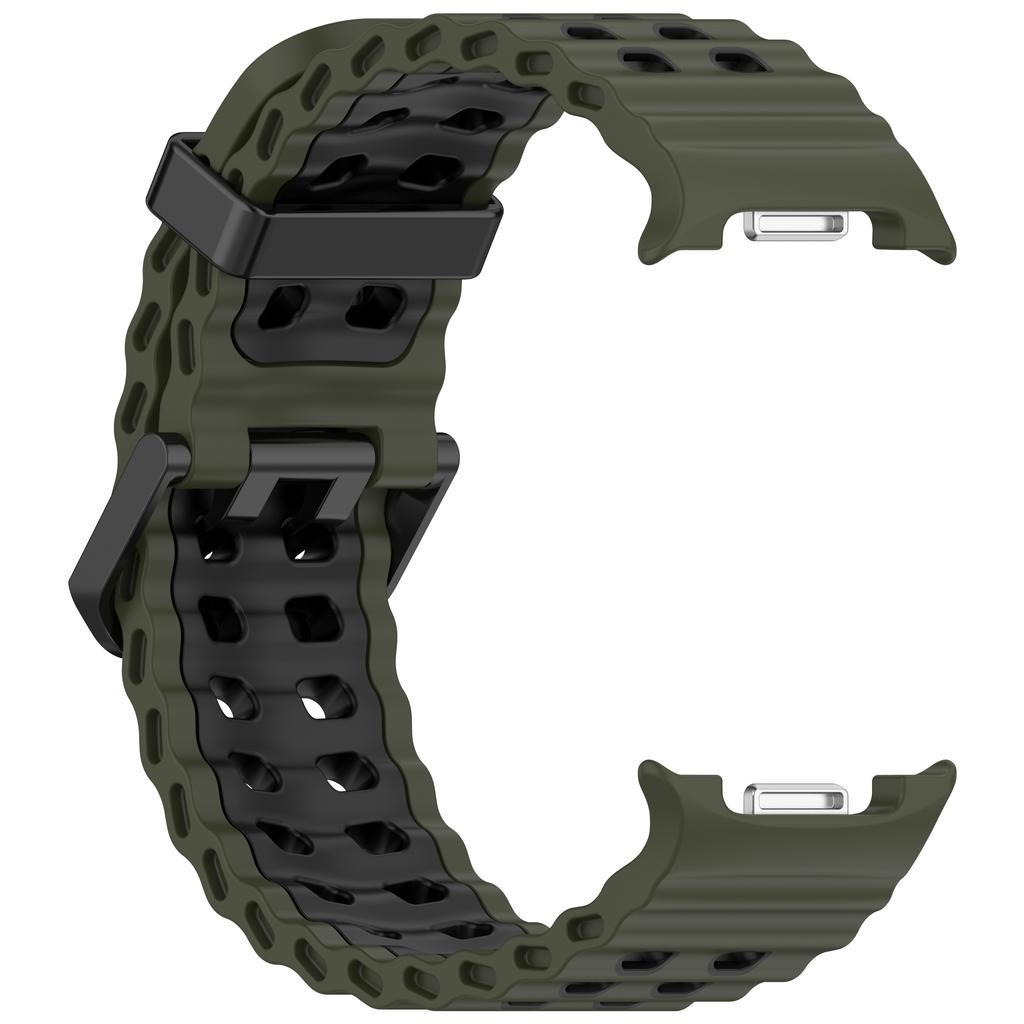 Two-Tone Sports Silicone Strap For Samsung Galaxy Watch 8 2025 Marine Band Bracelet For Galaxy 8 Classic /8 40 44mm Watchband