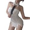 Black Silk Secretary Uniform Bed Seduction Suit Waist Free Hip Skirt Nightclub Sexy Sexy Lingerie Hot