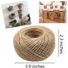 1MM 2MM Natural Vintage Jute Rope Cord String Twine Burlap DIY Crafts Gift Wrapping Jute Hemp Gardening Wedding Party Decoration