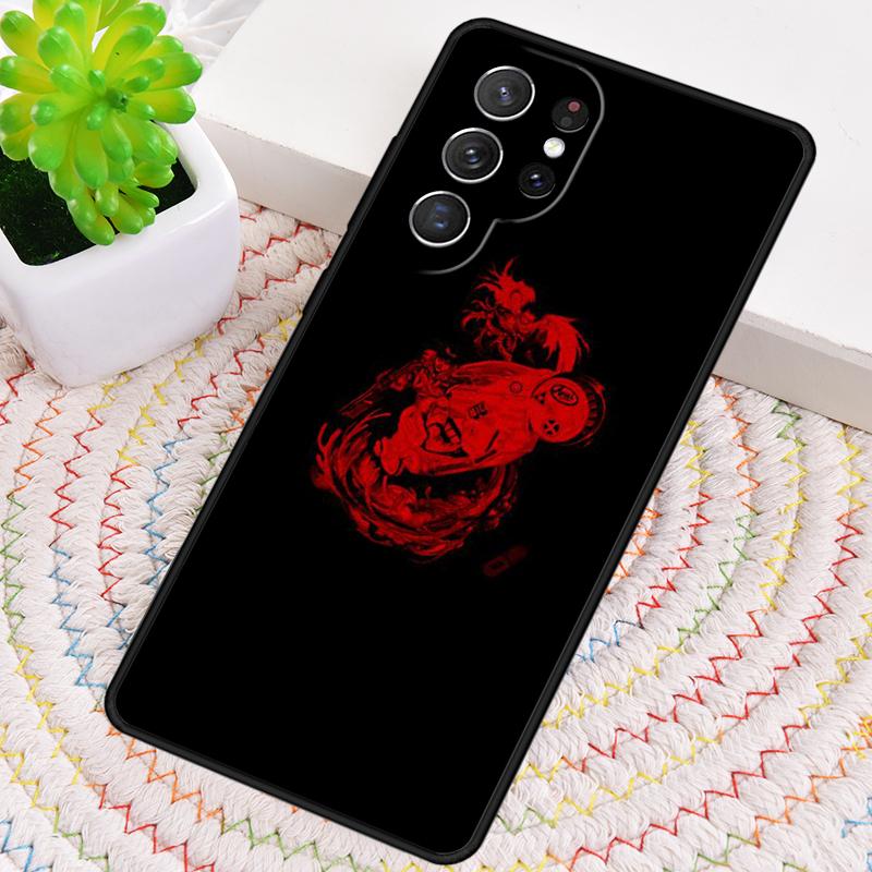 Red Doodles Aesthetics TPU Phone Case For Samsung Galaxy note 10 pro S26 S25 S24 S23 S22 Ultra Plus S21 FE S20 Shockproof Cover