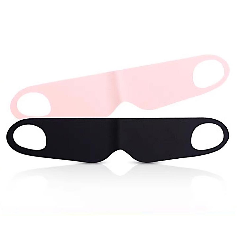 Light Blocking Portable Thin Ice Silk Eye Mask for Summer Travel Sleeping Blindfold with Ear Hanging Strap Unisex Eye Patch