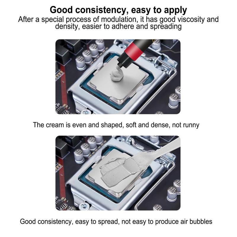 PC-Wärmeleitpaste Wärmeleitpaste zur Kühlung aller Prozessoren Wärmeleitpastenreiniger Leitfähigkeit Thermosilikon Sicher