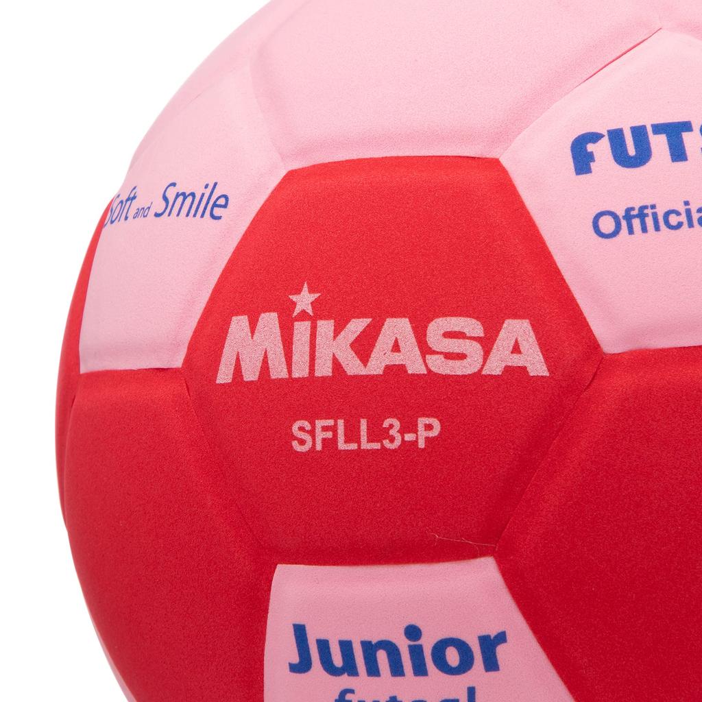 MIKASA Smile Futsal Size EVA Recommended Internal Pressure Ball, 3, Material, Approx. 260g, Pink, SFLL3-P, 0.10-0.15kgf/cm²