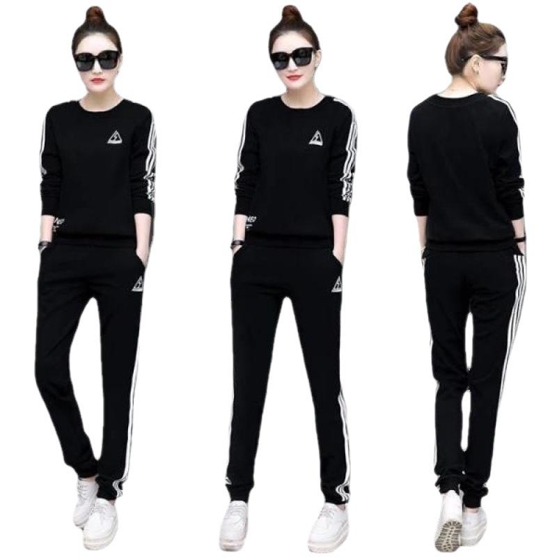 Tuta Sportiva Primavera e Autunno da Donna Stile Coreano Casual Manica Lunga