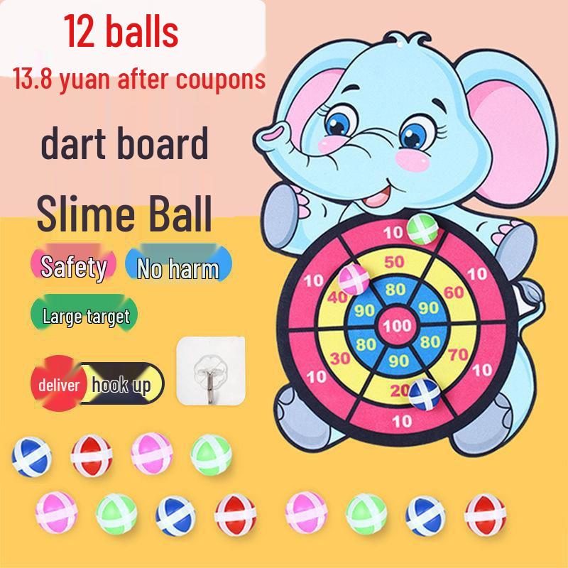 Interactive Parent-Child Throwing Sticky Balls Dartboard for Kids – Educational Indoor Toy Set