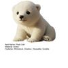 Yousheng Polar Bear Plush Doll 21/28cm Lovely Family Stuffed Placating Toy Soft And Cuddly Plushie Gift for Children
