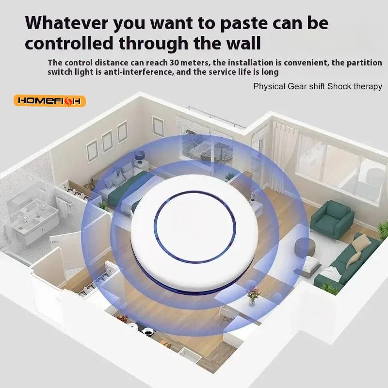 Interruptor de Luz de Controle Sem Fio Ferramenta de Desligar Empurrador de Botão Automático Inteligente USB Recarregável Interruptor de Controle Remoto Preguiçoso