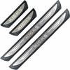 MTAWD Stainless Car Door Sill Scuff Plate Protector for Nissan Kicks 2017-2021 (Silver)
