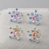 925 Sterling Silver Fantasy Romantic Earrings Blue CZ Earrings for Women Party Fine Jewelry Gift