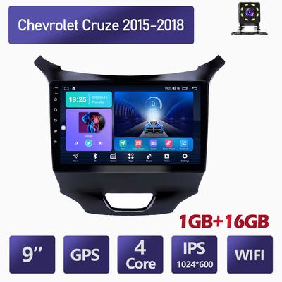 Autoradio Android 9 pouces, lecteur multimédia, haut-parleurs DVD, unité principale, Audio, WIFI, 1 + 16 go, pour Chevrolet Cruze 2015 – 2018