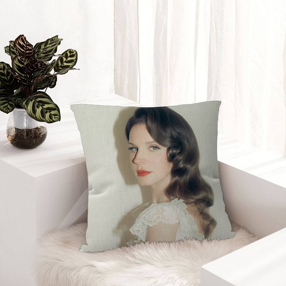 Pop Singer Lana Del Rey Cushion Cover Pillowcase Upholstery Sofa Throw Pillow Home Decor Pillowcas