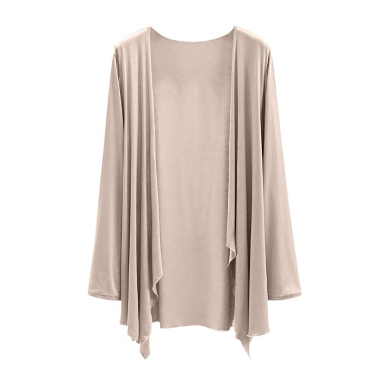 Women Summer Oversized Long Sleeved Cardigan Thin Jacket Shawl Top