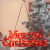 Three-dimensional Christmas Decoration Items RED Panel Waterproof Merry Christmas Letter Lights New Year Perfect