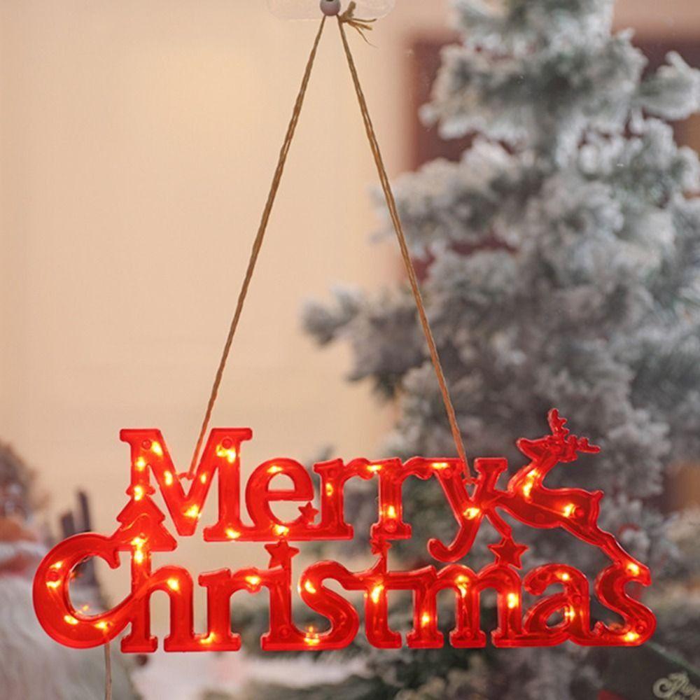 Three-dimensional Merry Christmas Letter Lights Waterproof Christmas Neon Light  Party