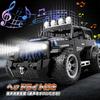 Scale RC Jeep RC Car with Spray 70 Minutes of LED Perfect Gift for Kindergarten Entrance and Elementary School Students 1/16 Off-Road Function,