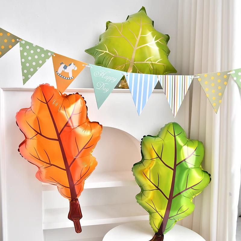 Blatt Ballon Tannenzapfen Ahornblatt Aluminiumfolienballon Erntedankdekoration Einkaufszentrum Kindergarten Aktivitätsszene Arrangement