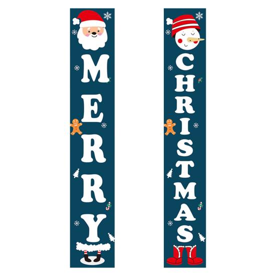 1 пара оконных флагов, рождественских декоративных разноцветных экологически чистых занавесок для дома и двери, украшение для вечеринки X