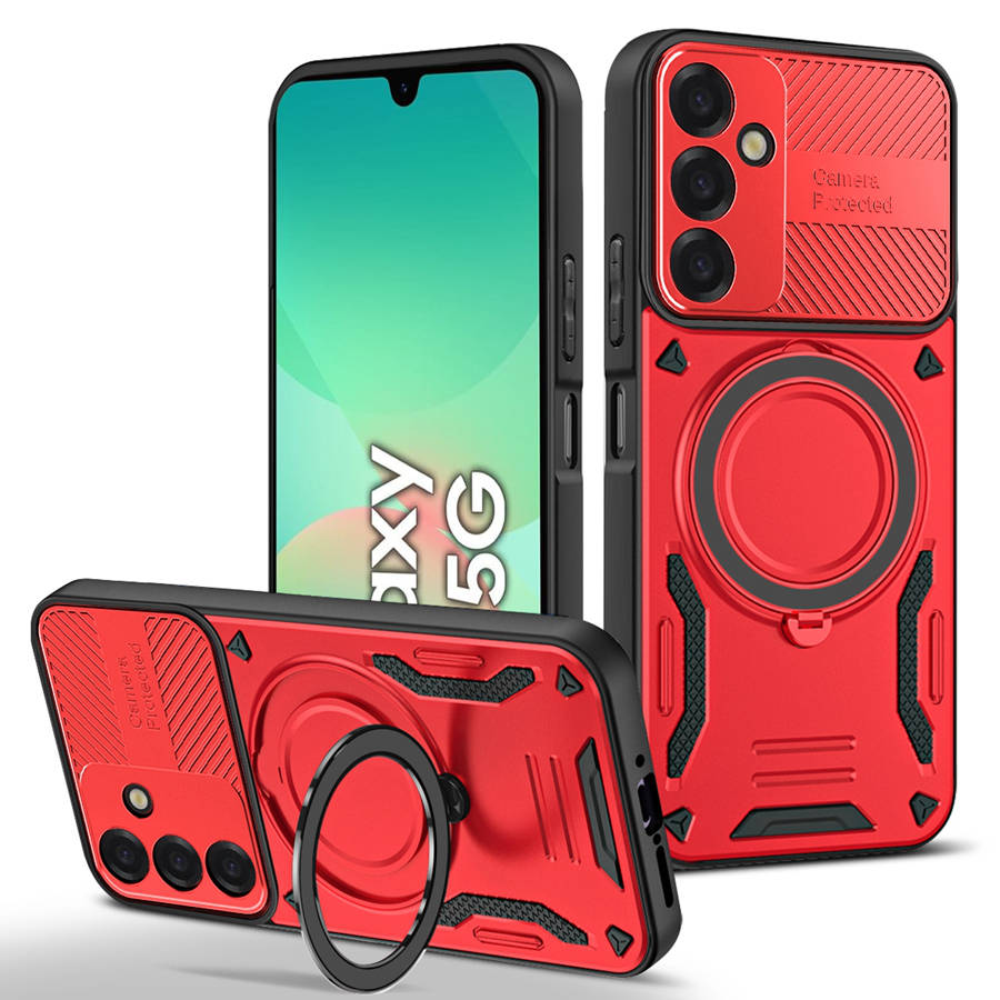 Armor Shockproof Stand Case For Samsung Galaxy A17 5G A55 A56 A36 A15 A14 A16 A35 A33 A26 A13 A25 A07 A06 S24 S25 S26 M12 A37 A57 Holder Phone Cover