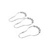 12pcs Rustproof Bath Curtain Rollerball Shower Curtain Rings Hooks 5 Roller Ball Curtain Accessories