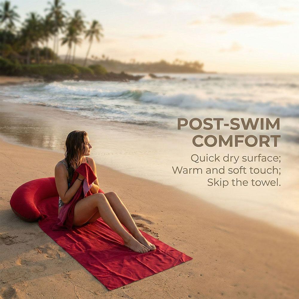Portable Design Grass Cushion PVC Beach Sleeping Mat Air Bed Inflatable Beach Mat  Leisure