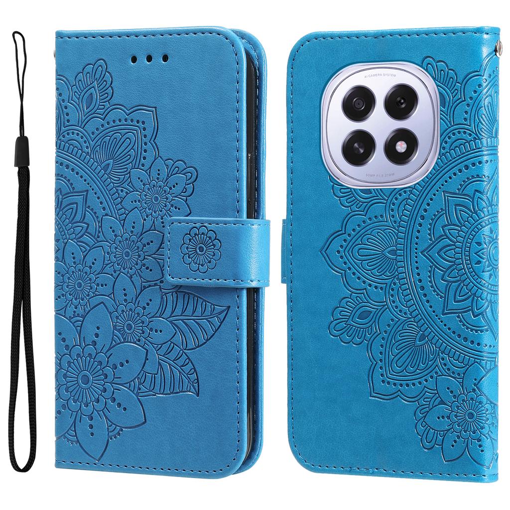 Für Oppo A5 5G/Oppo F29 5G Hülle Blumenmuster PU-Leder Brieftasche Ständer Handyhülle