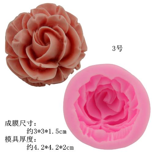 

3D Rose Blossoms Chocolate Sugar Cake Mold Cake Mold Baking Silicone Tool