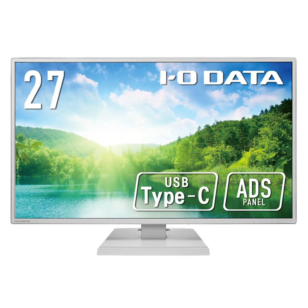 DATA Monitor 27 Inch Full HD ADS Panel White Year I-O (HDMI/Analog RGB/DisplayPort/USB Type-C/VESA Compatible/Speaker Included/5