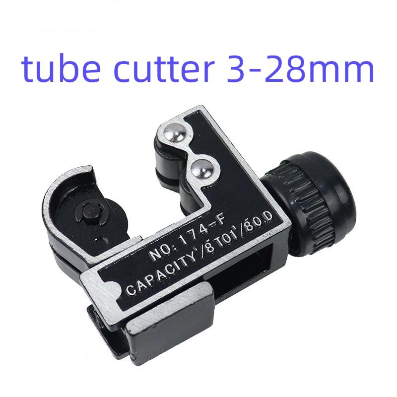 Tube Cutter 3-28mm, High Precision Pipe Cutting Tool for Copper, Aluminum, PVC & Thin Wall Steel Pipes