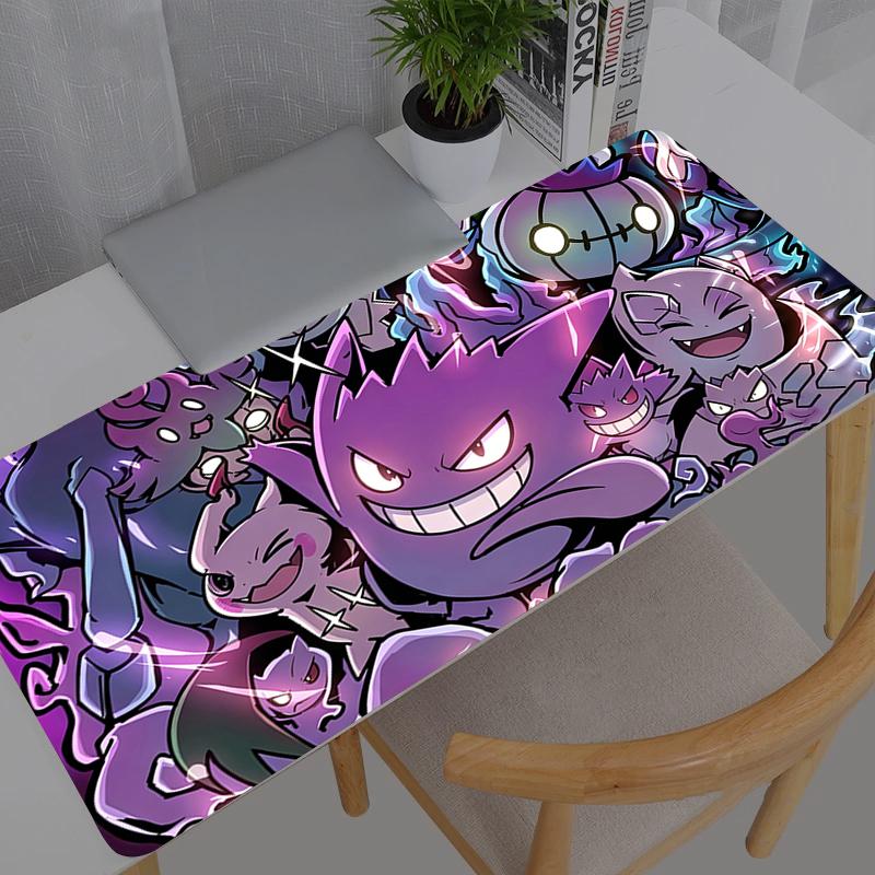 Large Mouse Pad Gamer Keyboard Pokemon Pikachu Gengar Mousepad Pc Computer Desk Mat Gaming Pad Mouse Mats For CSGO LOL X