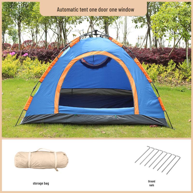 Fully Automatic Portable Folding Tent for Camping & Beach - Rainproof and Quick-Opening Single Tent